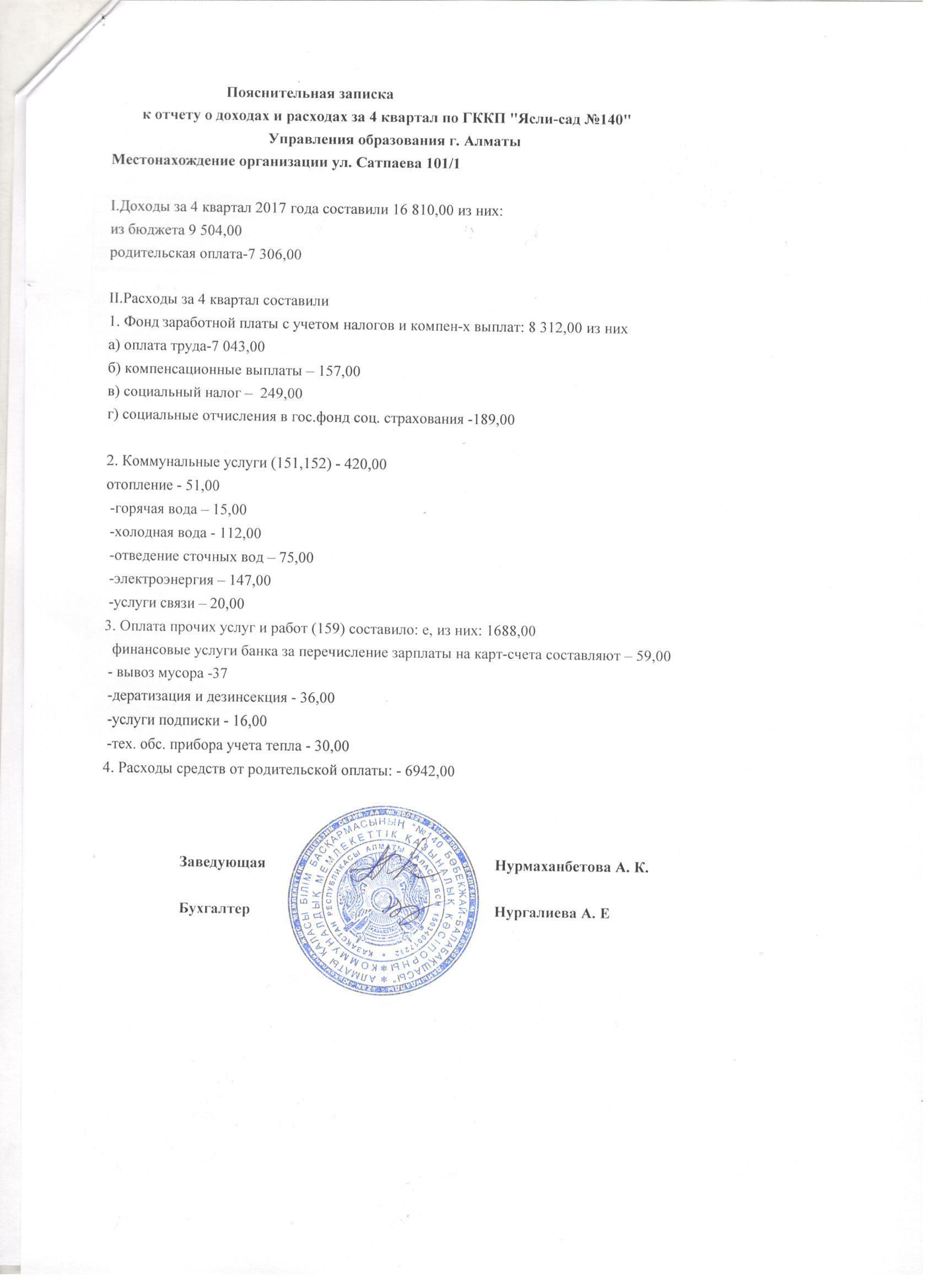 4 Квартал 2017