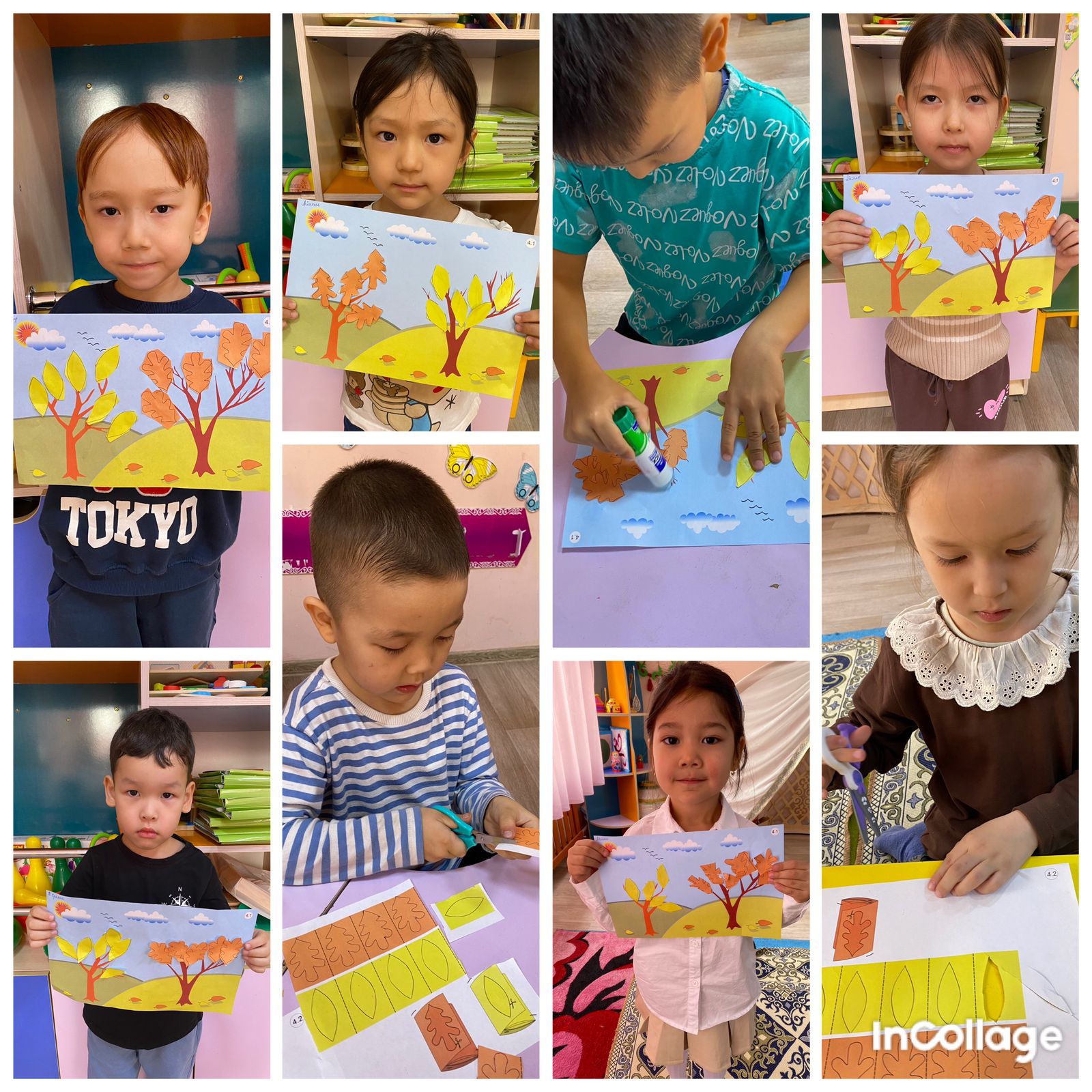 Жапсыру "Күзгі жапырақтар" мектепалды "Жұлдыз" тобы тәрбиеші Жұматаева Қ.М.